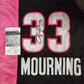 MVP Authentics Miami Heat Alonzo Mourning Autographed Signed Jersey Jsa Coa 126 sports jersey framing , jersey framing