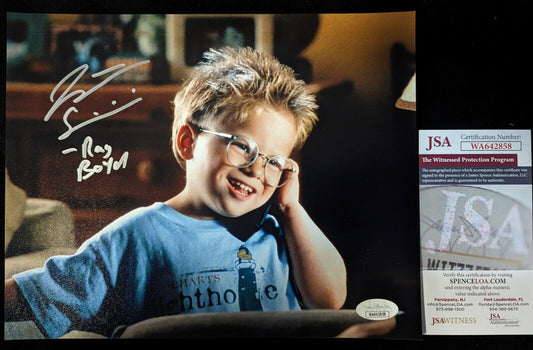 MVP Authentics Jonathan Lipnicki Signed 8X10 Jerry Maguire Photo Jsa Coa 45 sports jersey framing , jersey framing