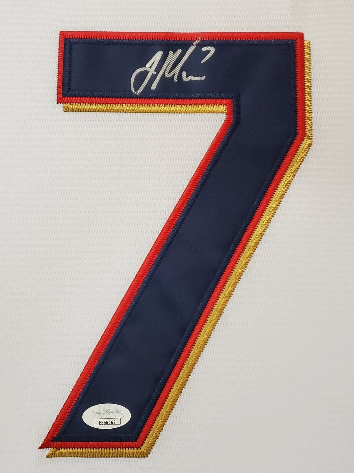 Framed Minnesota Twins Joe Mauer Autographed Signed Jersey Jsa Coa