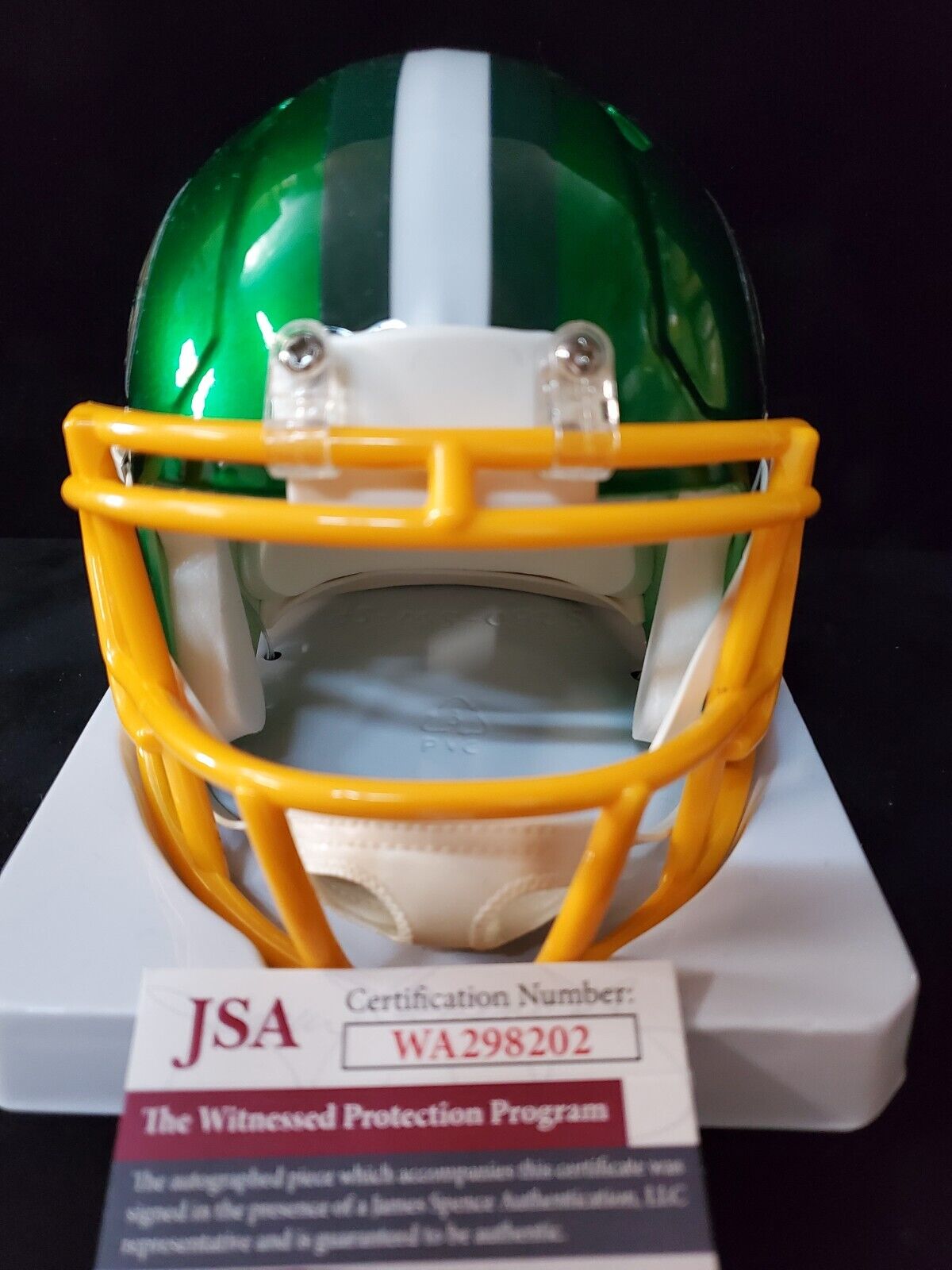 MVP Authentics Green Bay Packers Amari Rodgers Autographed Signed Flash Mini Helmet Jsa Coa 117 sports jersey framing , jersey framing