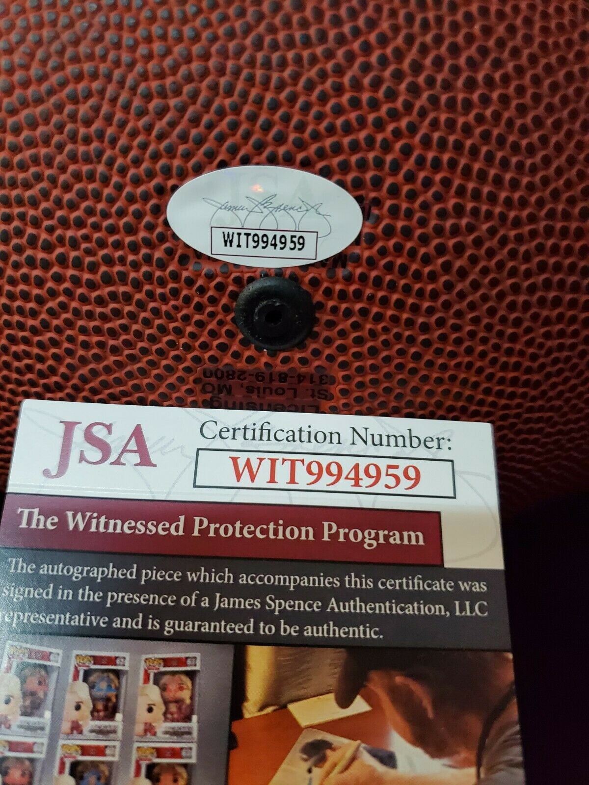 MVP Authentics Las Vegas Raiders Sebastian Janikowski Autographed Signed Logo Football Jsa Coa 135 sports jersey framing , jersey framing