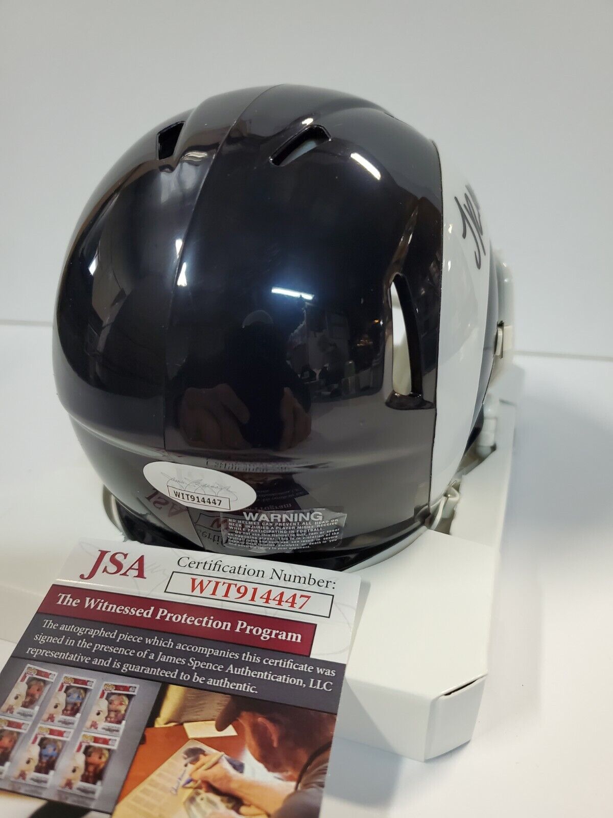 MVP Authentics Los Angeles Rams Jalen Ramsey Autographed Throwback Mini Helmet Jsa Coa 184.50 sports jersey framing , jersey framing