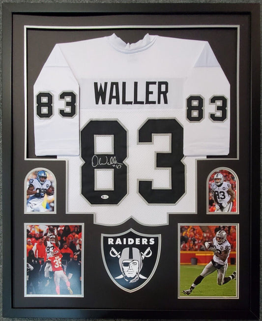 MVP Authentics Framed Las Vegas Raiders Darren Waller Autographed Signed Jersey Beckett Coa 540 sports jersey framing , jersey framing