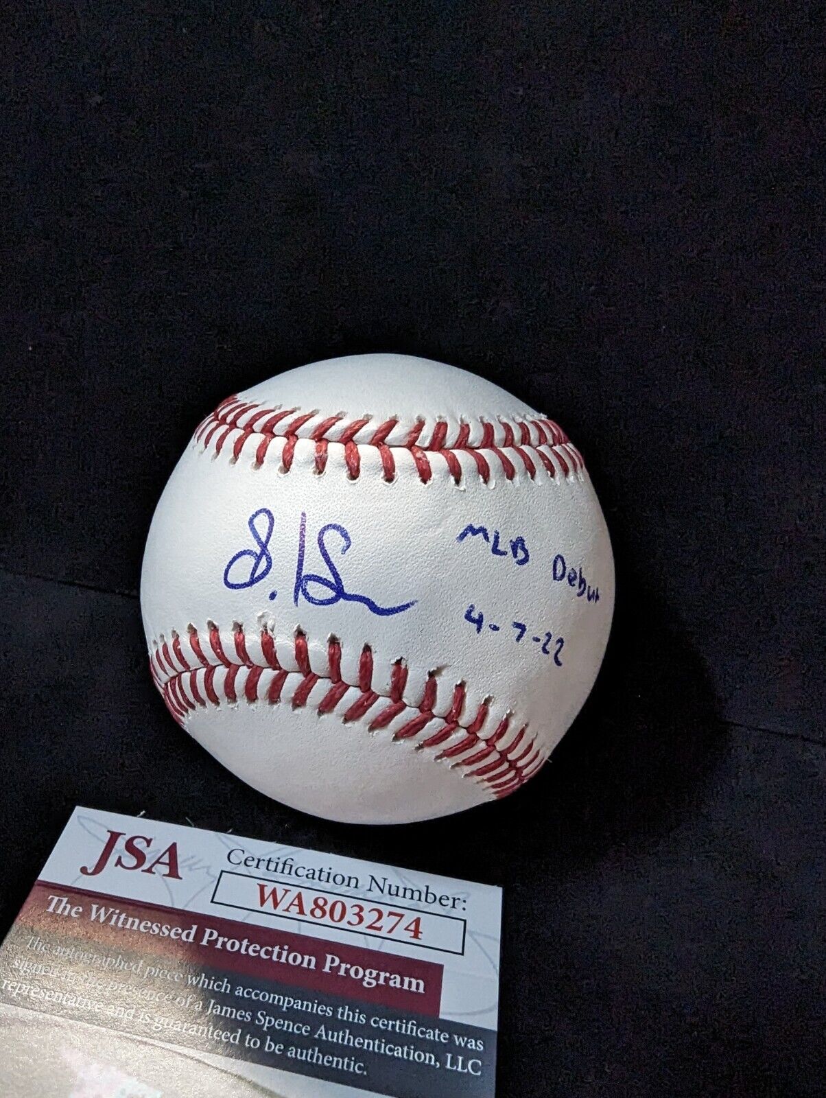 MVP Authentics Cleveland Guardians Steven Kwan Autographed Signed Inscribed Baseball Jsa Coa 225 sports jersey framing , jersey framing