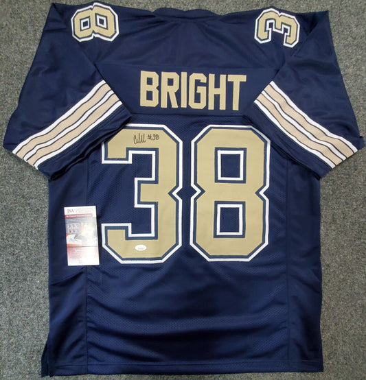 MVP Authentics Pitt Panthers Cam Bright Autographed Signed Jersey Jsa Coa 36 sports jersey framing , jersey framing