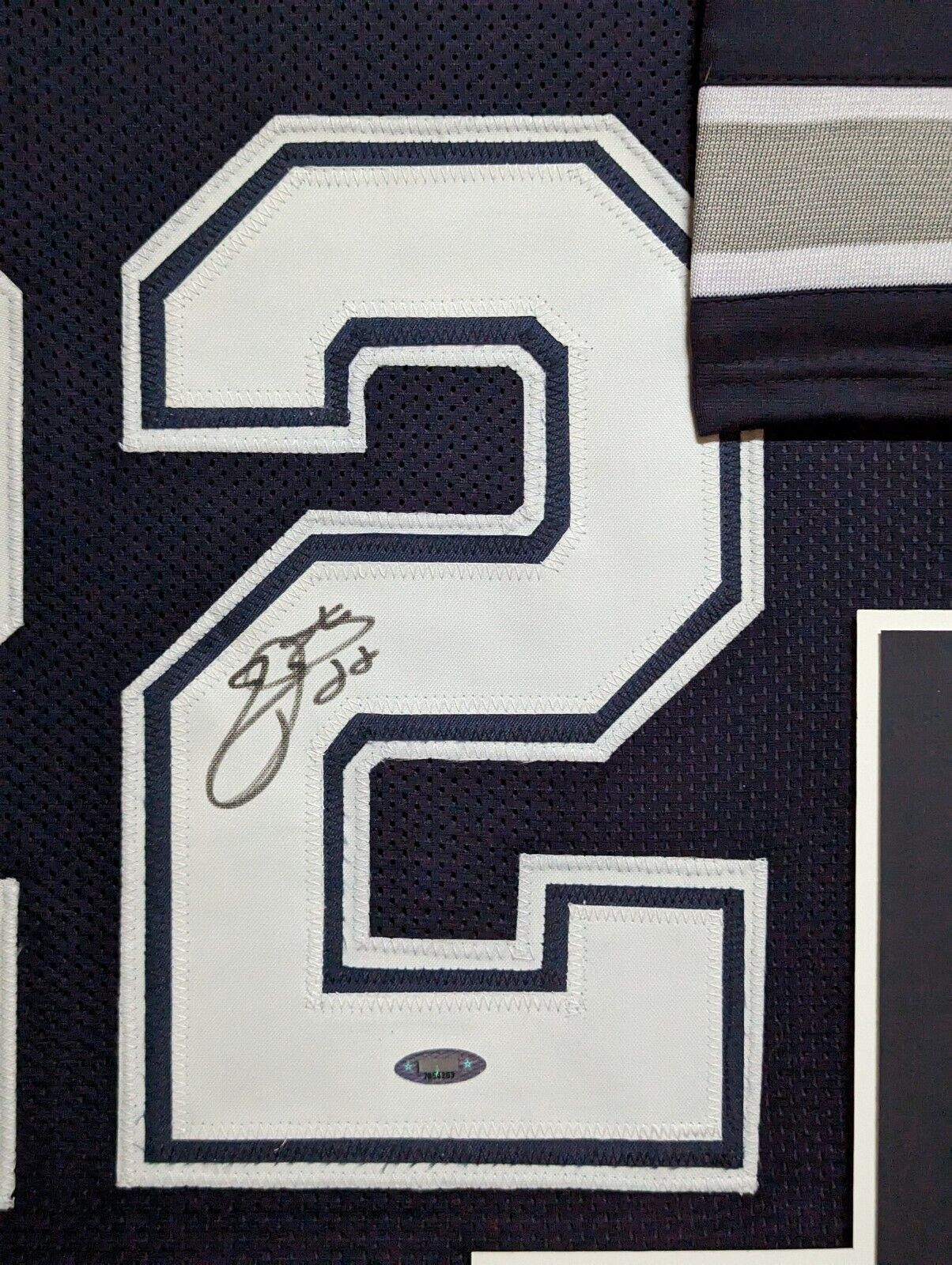 MVP Authentics Framed Dallas Cowboys Emmitt Smith Autographed Signed Jersey Tristar Holo 607.50 sports jersey framing , jersey framing