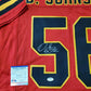 MVP Authentics Kansas City Chiefs Derrick Johnson Autographed Signed Jersey Psa Coa 135 sports jersey framing , jersey framing
