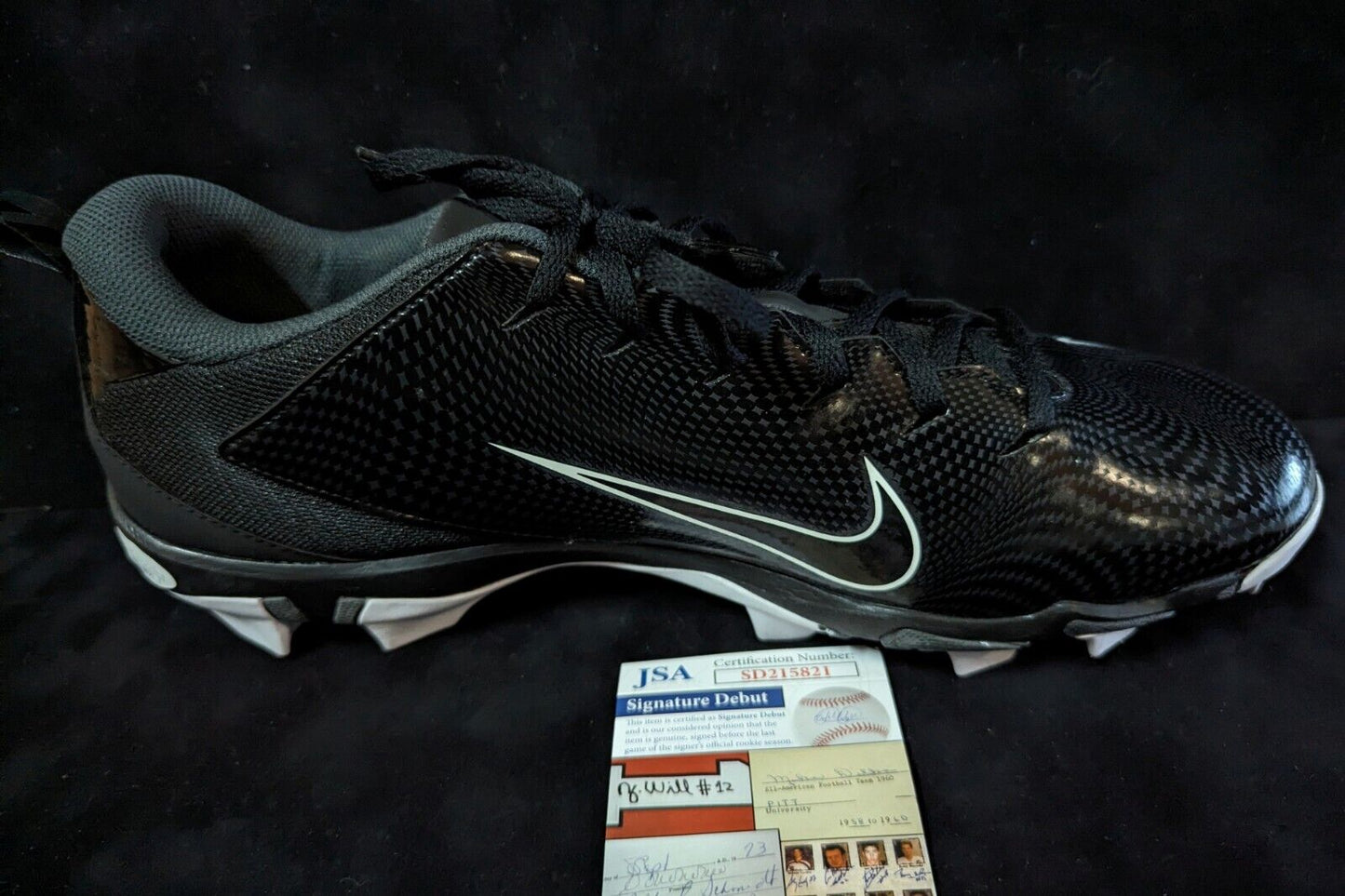 MVP Authentics Pittsburgh Steelers Broderick Jones Autographed Signed Cleat Jsa Coa 81 sports jersey framing , jersey framing