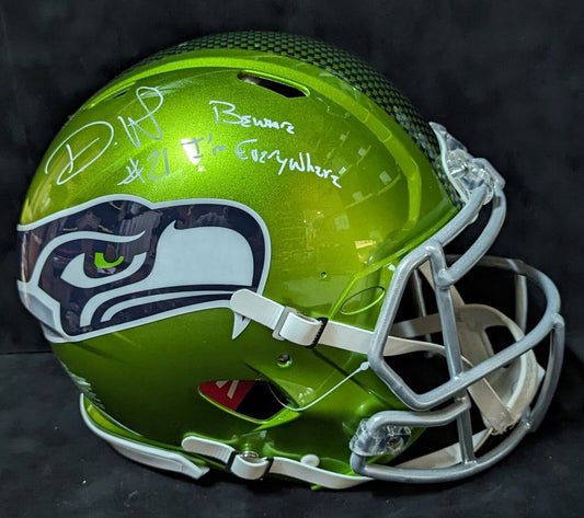 MVP Authentics Seattle Seahawks Devon Witherspoon Signed Full Size Flash Authentic Helmet Bas 450 sports jersey framing , jersey framing