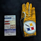 MVP Authentics Pittsburgh Steelers Joey Porter Jr Signed Glove Jsa Coa 112.50 sports jersey framing , jersey framing