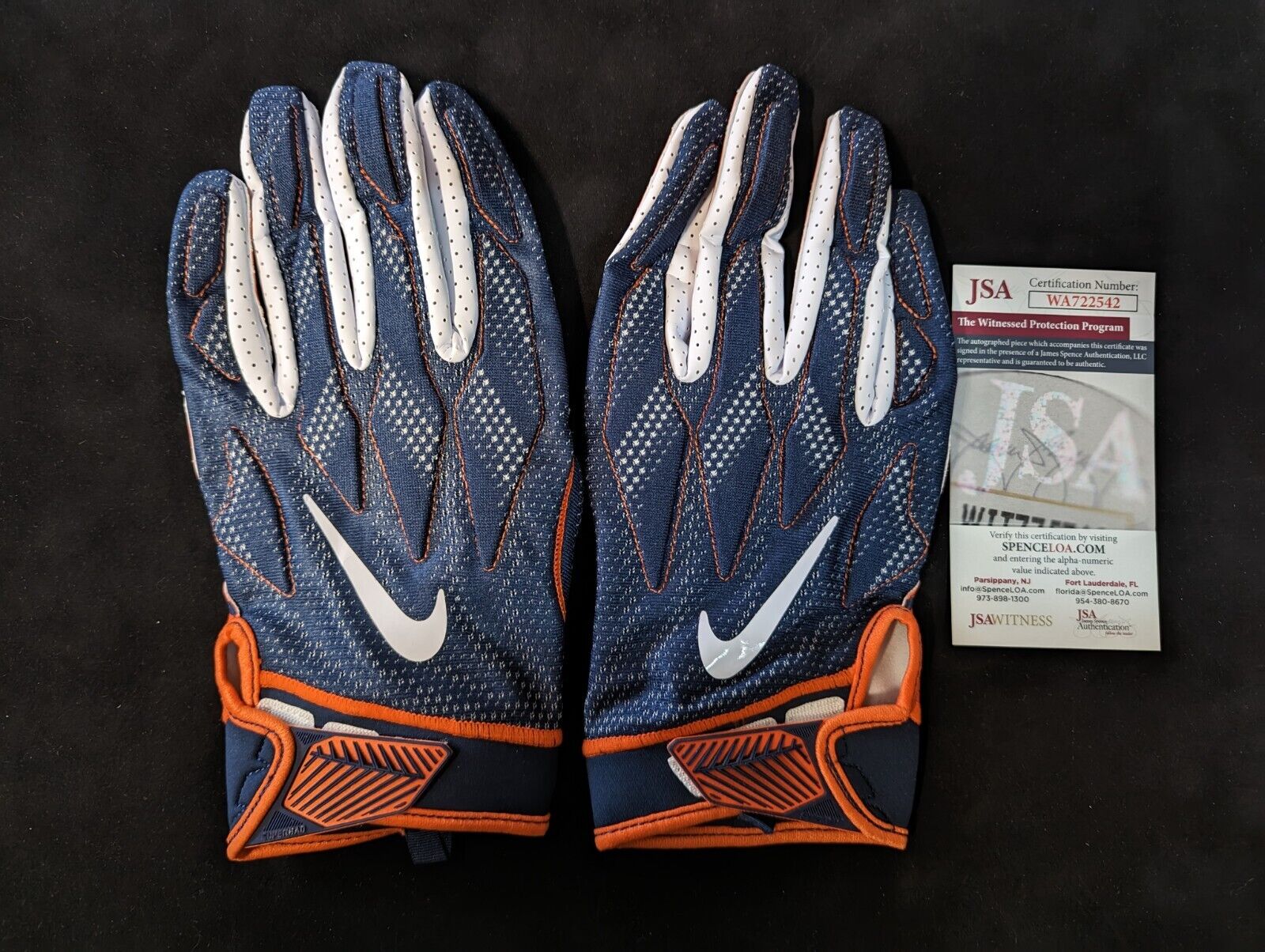MVP Authentics Denver Broncos Pat Surtain Ii Autographed Signed Gloves Jsa Coa 157.50 sports jersey framing , jersey framing