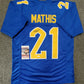 MVP Authentics Pitt Panthers Damarri Mathis Autographed Signed Jersey Jsa Coa 54 sports jersey framing , jersey framing