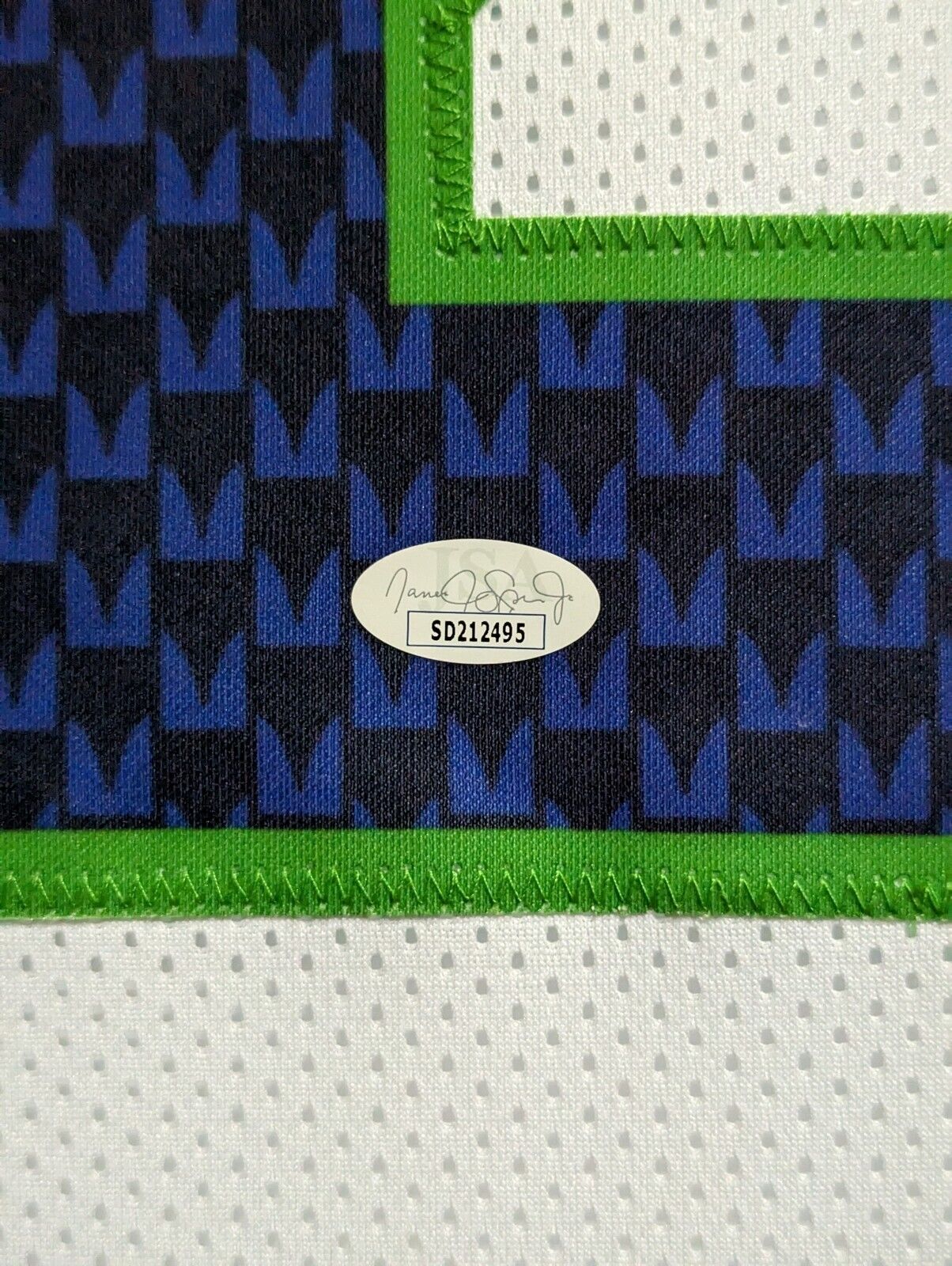 MVP Authentics Framed Seattle Seahawks Devon Witherspoon Autographed Signed Jersey Jsa Coa 585 sports jersey framing , jersey framing