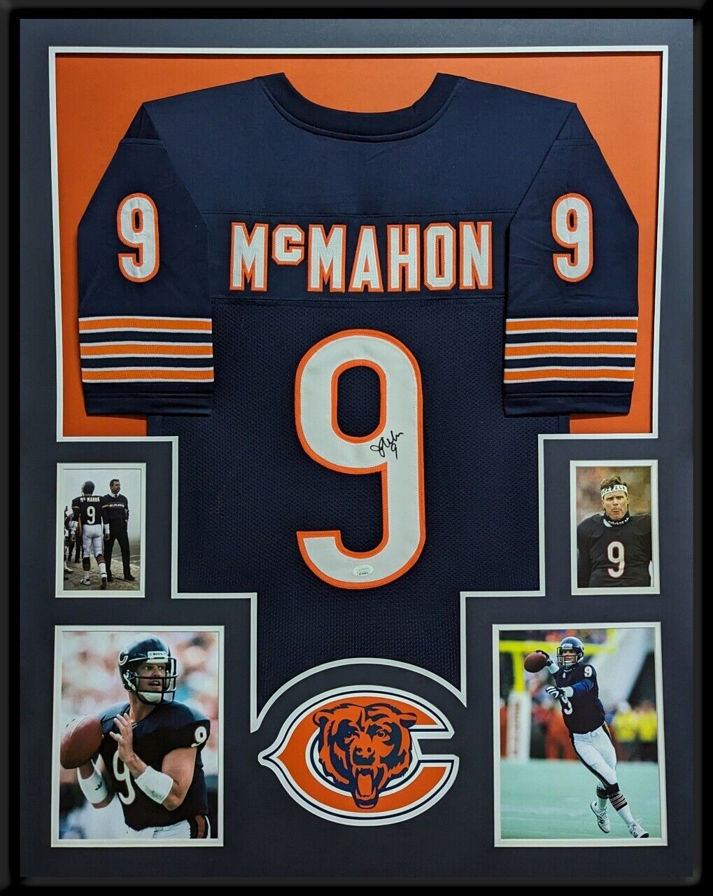 MVP Authentics Framed Chicago Bears Jim Mcmahon Autographed Signed Jersey Jsa Coa 540 sports jersey framing , jersey framing
