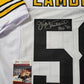MVP Authentics Pittsburgh Steelers Jack Lambert Autographed Inscribed Jersey Jsa Coa 260.10 sports jersey framing , jersey framing