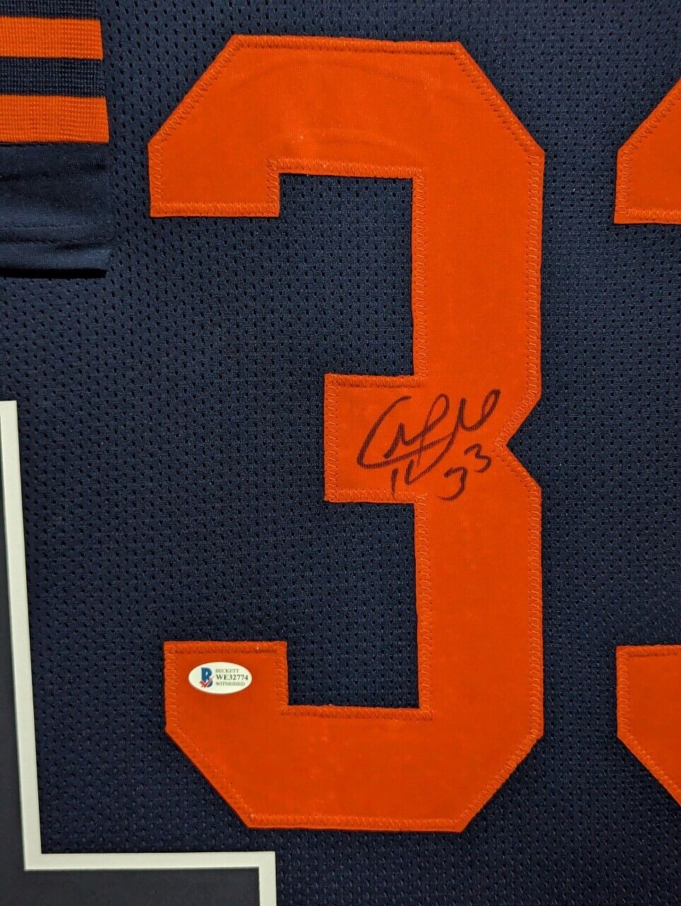 MVP Authentics Framed Chicago Bears Charles Peanut Tillman Autographed Jersey Beckett Coa 675 sports jersey framing , jersey framing