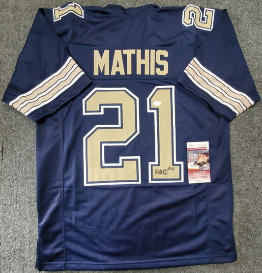 MVP Authentics Pitt Panthers Damarri Mathis Autographed Signed Jersey Jsa Coa 54 sports jersey framing , jersey framing