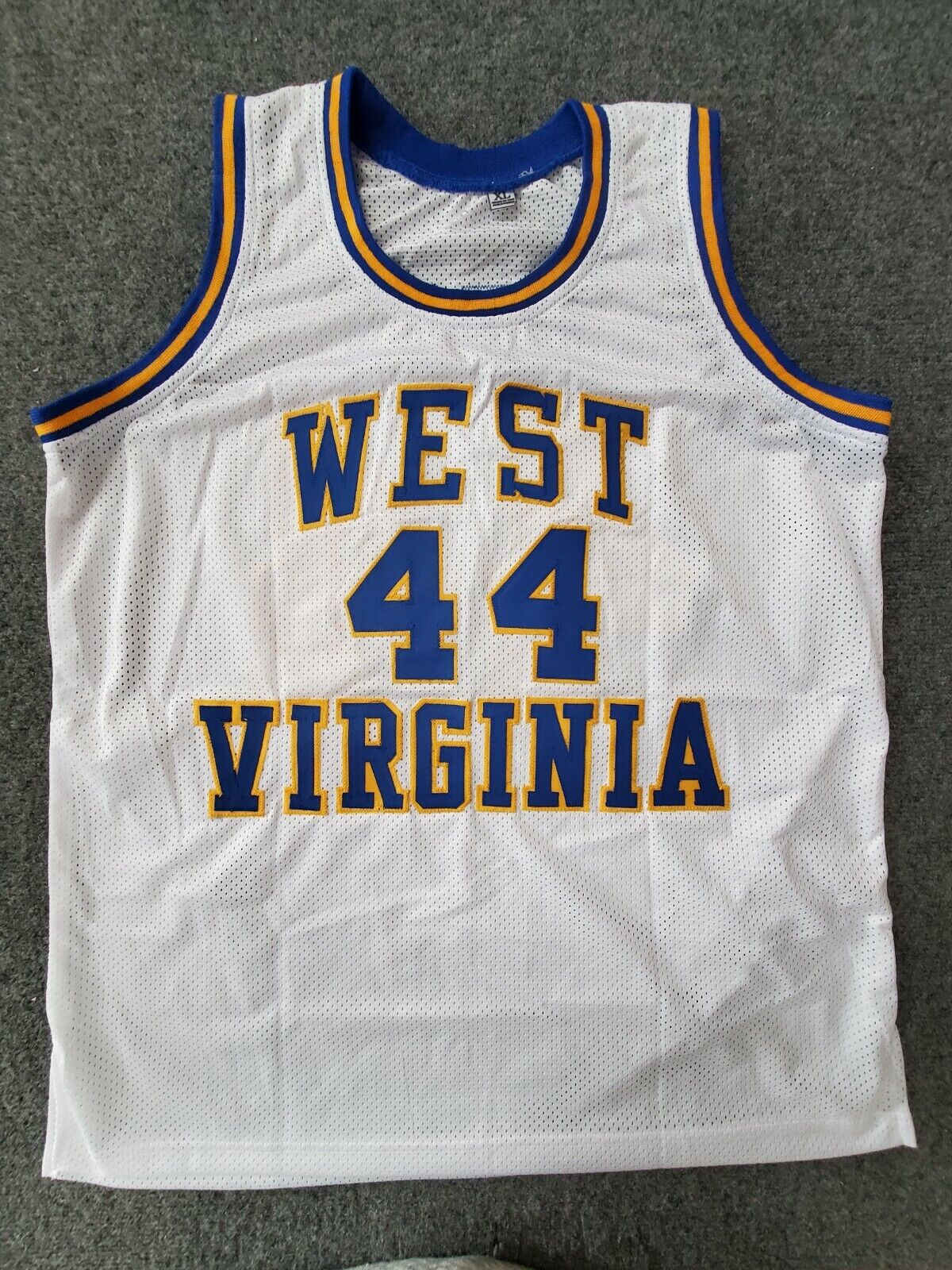 MVP Authentics West Virginia Mountaineers Jerry West Autographed Signed Jersey Psa Coa 224.10 sports jersey framing , jersey framing