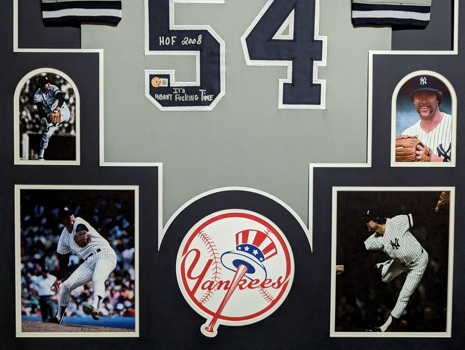 MVP Authentics Framed N.Y. Yankees Goose Gossage Autographed Signed Insc Jersey Beckett Holo 495 sports jersey framing , jersey framing