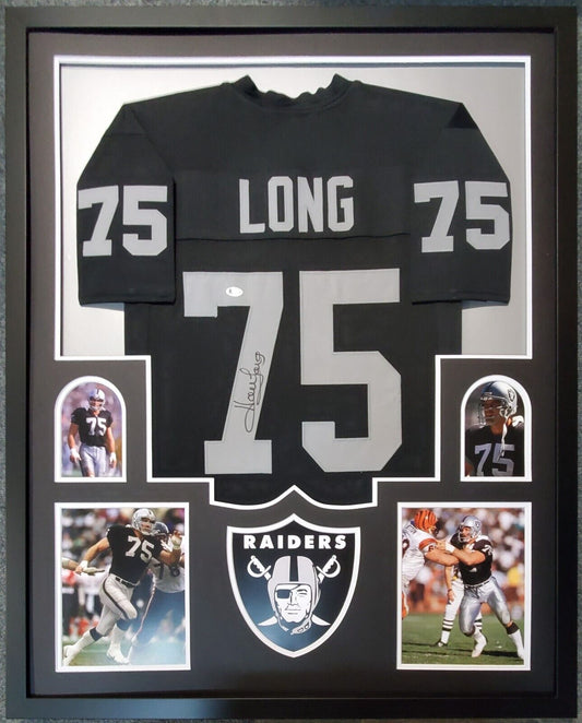 MVP Authentics Framed Oakland Raiders Howie Long Autographed Signed Jersey Beckett Coa 449.10 sports jersey framing , jersey framing