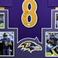 MVP Authentics Framed Baltimore Ravens Lamar Jackson Autographed Signed Jersey Jsa Coa 630 sports jersey framing , jersey framing