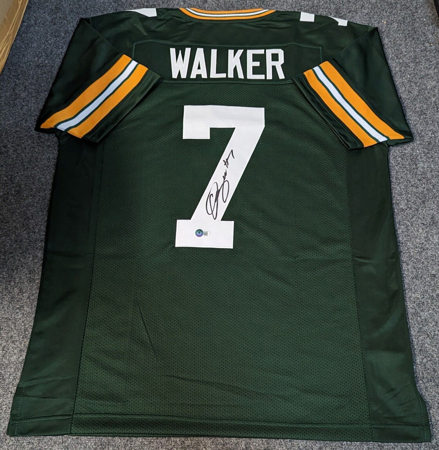 Green Bay Packers Quay Walker Autographed Signed Jersey Beckett Holo