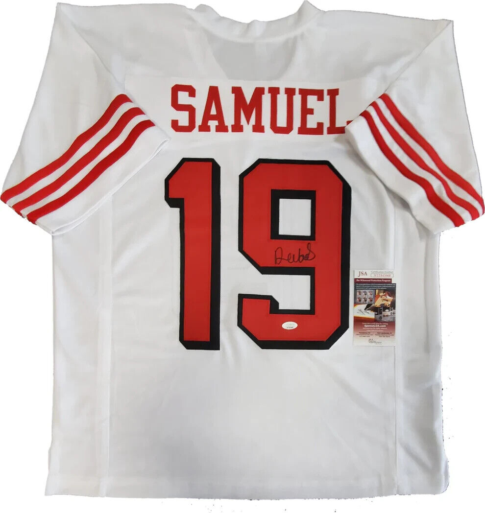 MVP Authentics San Francisco 49Ers Deebo Samuel Autographed Signed Jersey Jsa Coa 135 sports jersey framing , jersey framing