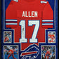 MVP Authentics Framed In Suede Buffalo Bills Josh Allen Autographed Signed Jersey Beckett Coa 1080 sports jersey framing , jersey framing
