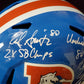 MVP Authentics Denver Broncos Rod Smith Signed 5X Inscribed Full Size Retro Replica Helmet Jsa 337.50 sports jersey framing , jersey framing