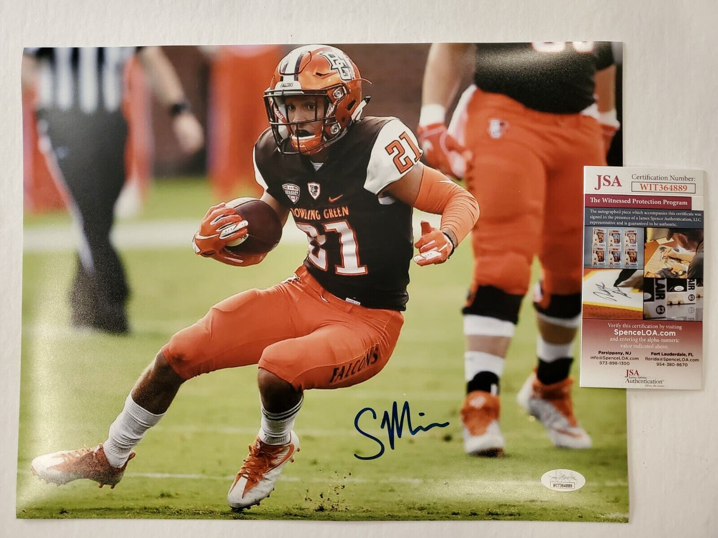 MVP Authentics Scotty Miller Autographed Signed Bowling Green 11X14 Photo Jsa Coa 89.10 sports jersey framing , jersey framing