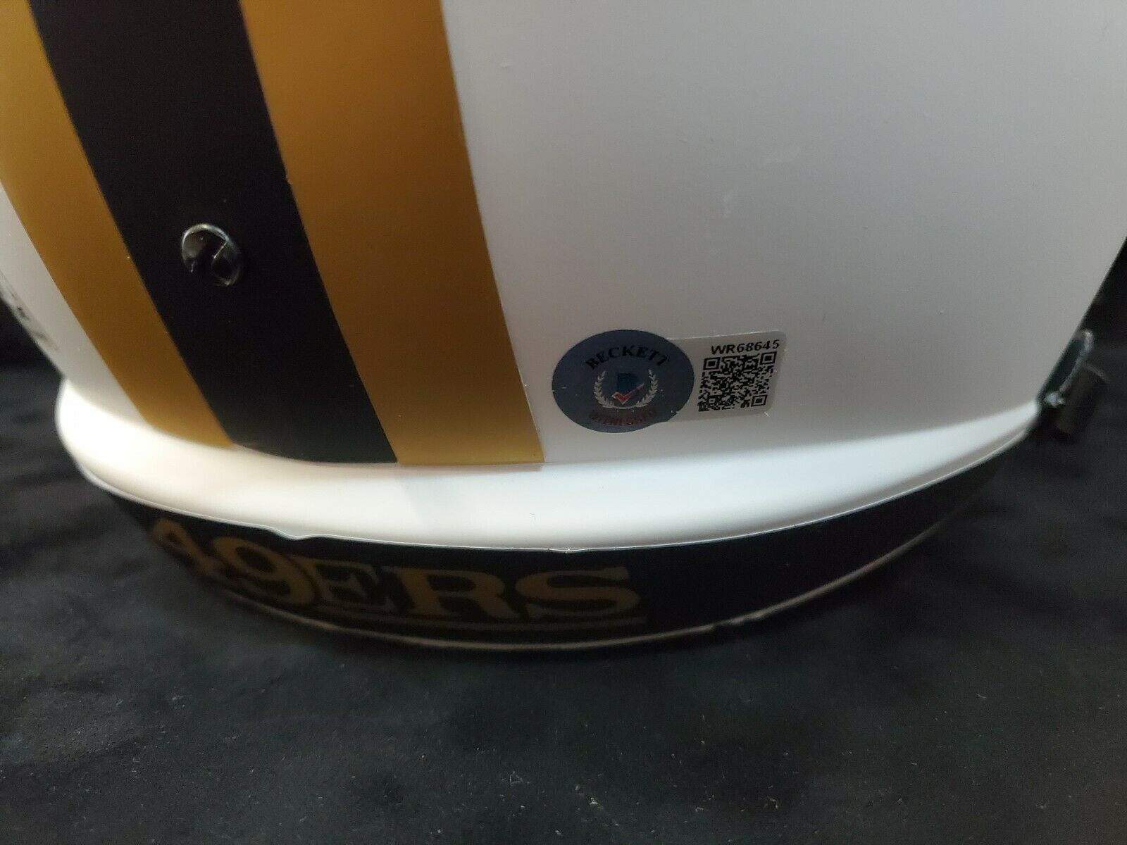 MVP Authentics S.F. 49Ers Brandon Aiyuk Signed Full Size Lunar Replica Helmet Beckett Holo 306 sports jersey framing , jersey framing