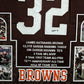 MVP Authentics Suede Framed Cleveland Browns Jim Brown Autographed Inscribed Stat Jersey Jsa 2025 sports jersey framing , jersey framing