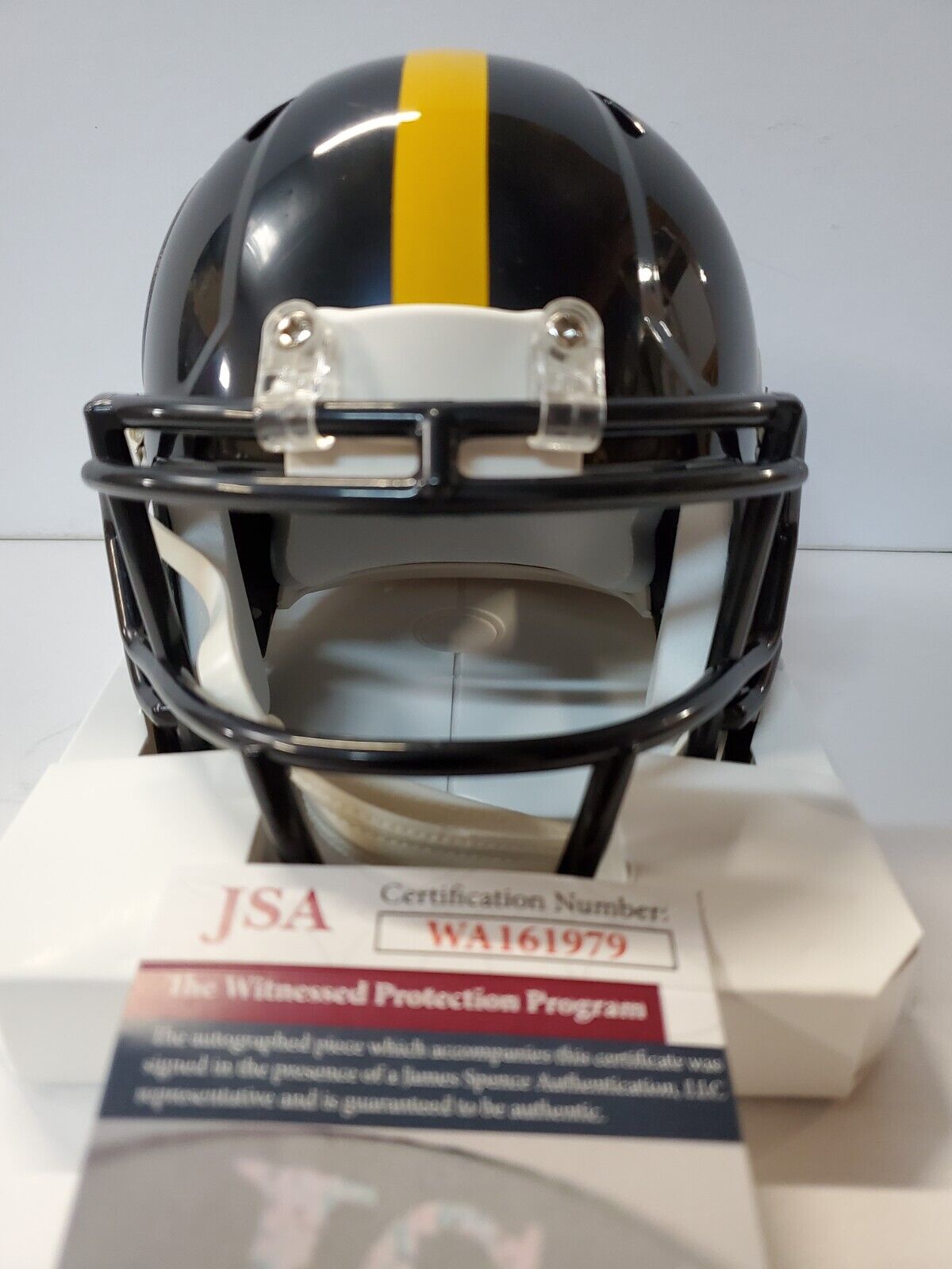 MVP Authentics Pittsburgh Steelers Tommy Maddox Autographed Signed Speed Mini Helmet Jsa Coa 76.50 sports jersey framing , jersey framing