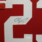 MVP Authentics Framed In Suede San Francisco 49Ers Christian Mccaffrey Signed Jersey Jsa Coa 900 sports jersey framing , jersey framing