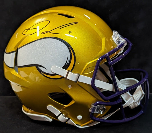 MVP Authentics Minnesota Vikings Dalvin Cook Signed Full Size Flash Authentic Helmet Jsa Coa 472.50 sports jersey framing , jersey framing