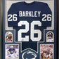 MVP Authentics Framed Penn State Nittany Lions Saquon Barkley Autographed Signed Jersey Psa Coa 539.10 sports jersey framing , jersey framing