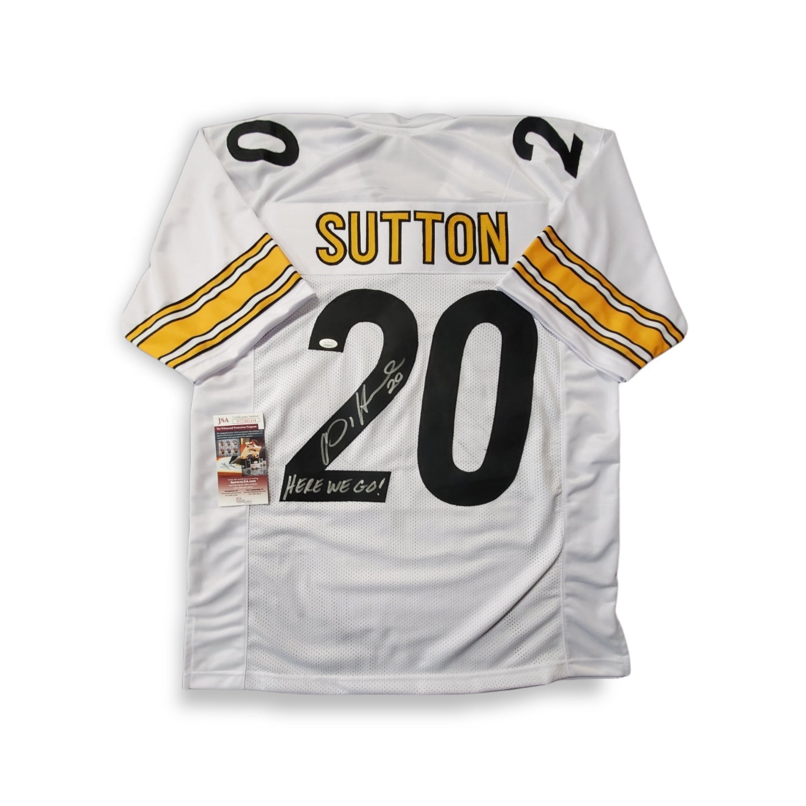 MVP Authentics Pittsburgh Steelers Cam Sutton Autographed Signed Inscribed Jersey Jsa  Coa 108 sports jersey framing , jersey framing