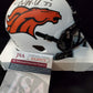MVP Authentics Denver Broncos Javonte Williams Signed Lunar Mini Helmet Jsa Coa 117 sports jersey framing , jersey framing