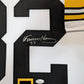 MVP Authentics Framed In Suede Pittsburgh Steelers Franco Harris Autographed Jersey Jsa Coa 1349.10 sports jersey framing , jersey framing