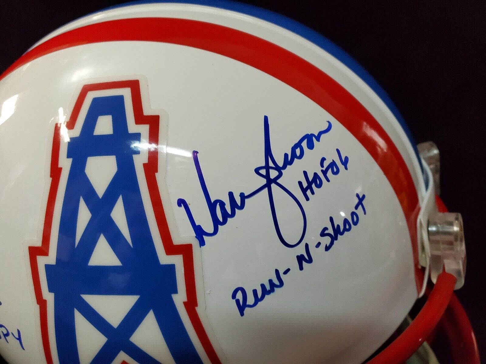 MVP Authentics Warren Moon Signed 6X Insc Houston Oilers Full Size Authentic Vsr Helmet Bas Coa 450 sports jersey framing , jersey framing