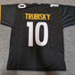 Unbranded Mitch Trubisky Unsigned Pittsburgh Steelers Style Custom Jersey 22.50 sports jersey framing , jersey framing