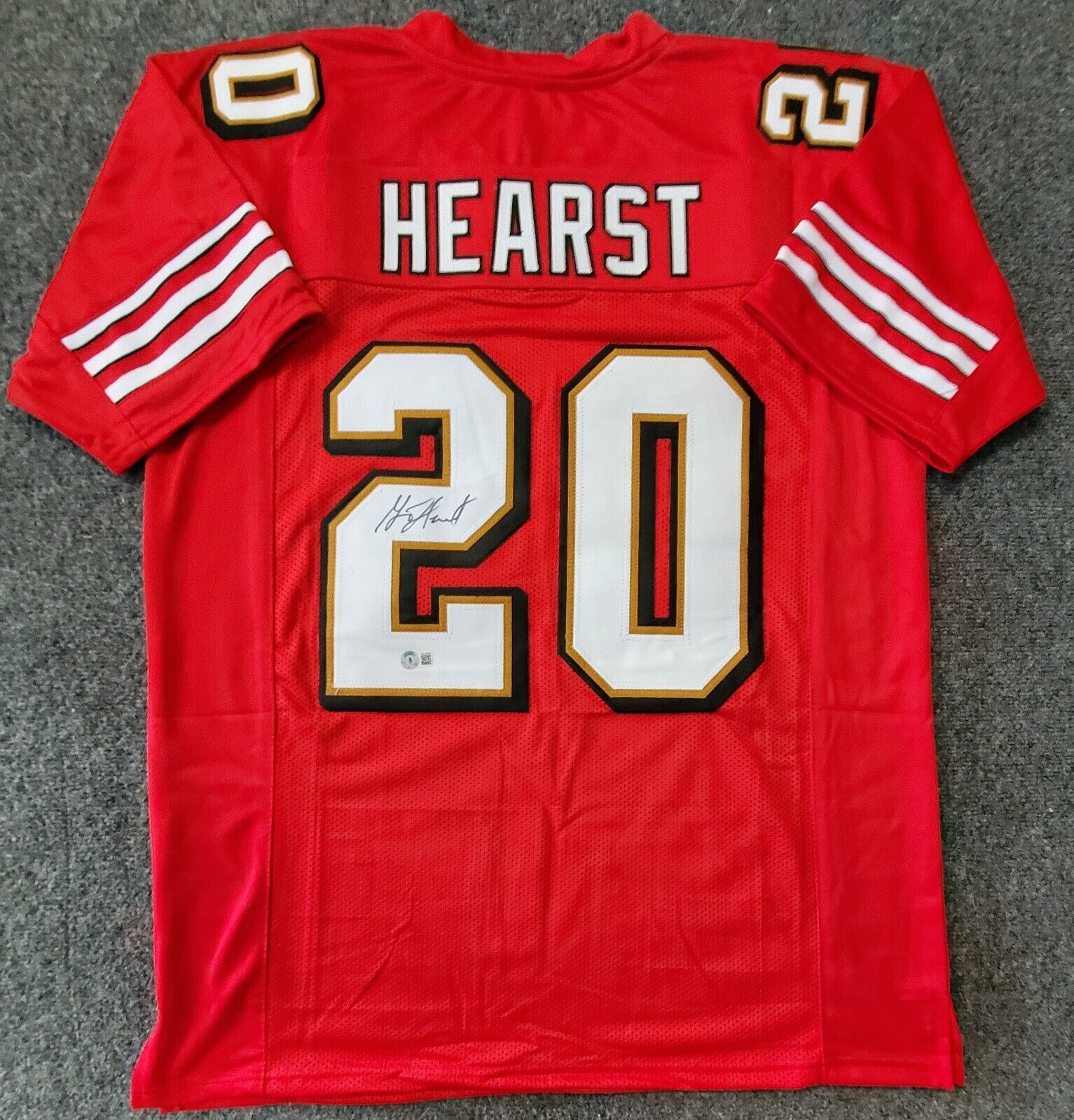 MVP Authentics S.F. 49Ers Garrison Hearst Autographed Signed Jersey Beckett Holo 107.10 sports jersey framing , jersey framing