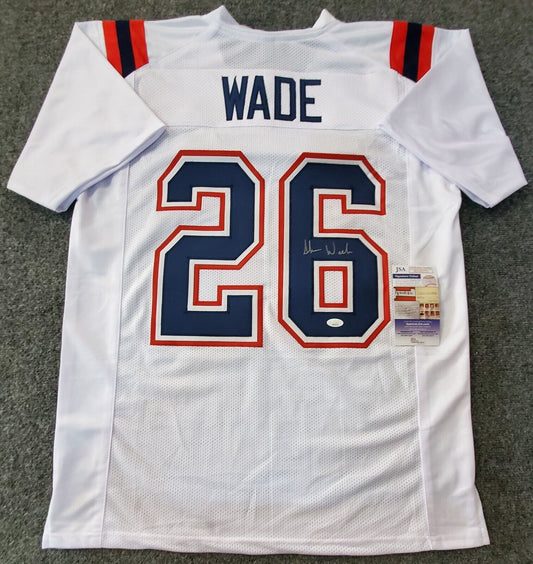 MVP Authentics New England Patriots Shaun Wade Autographed Signed Jersey Jsa  Coa 125.10 sports jersey framing , jersey framing