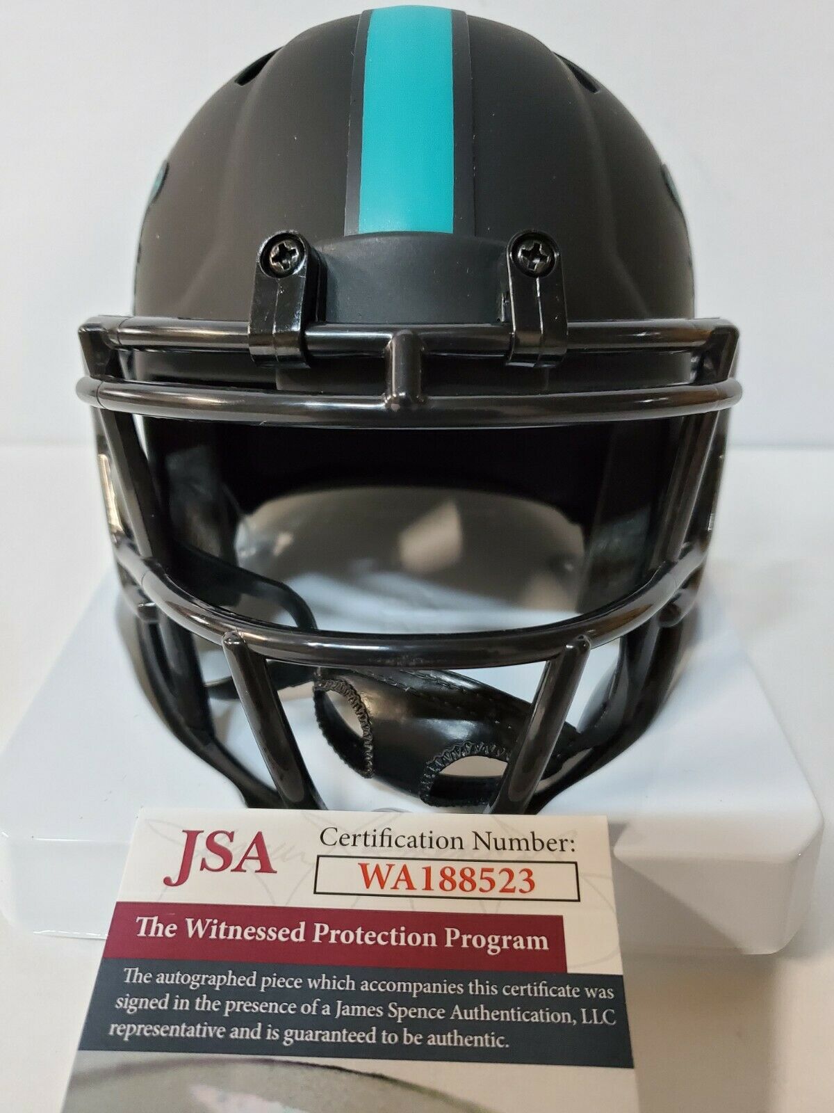 MVP Authentics Miami Dolphins Sam Madison Autographed Eclipse Mini Helmet Jsa Coa 99 sports jersey framing , jersey framing