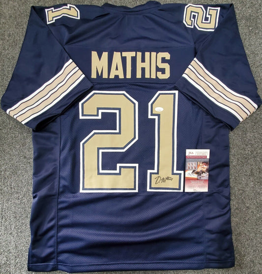 MVP Authentics Pitt Panthers Damarri Mathis Autographed Signed Jersey Jsa Coa 54 sports jersey framing , jersey framing