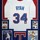 MVP Authentics Framed In Suede Texas Rangers Nolan Ryan Autographed Signed Jersey Jsa Coa 1125 sports jersey framing , jersey framing