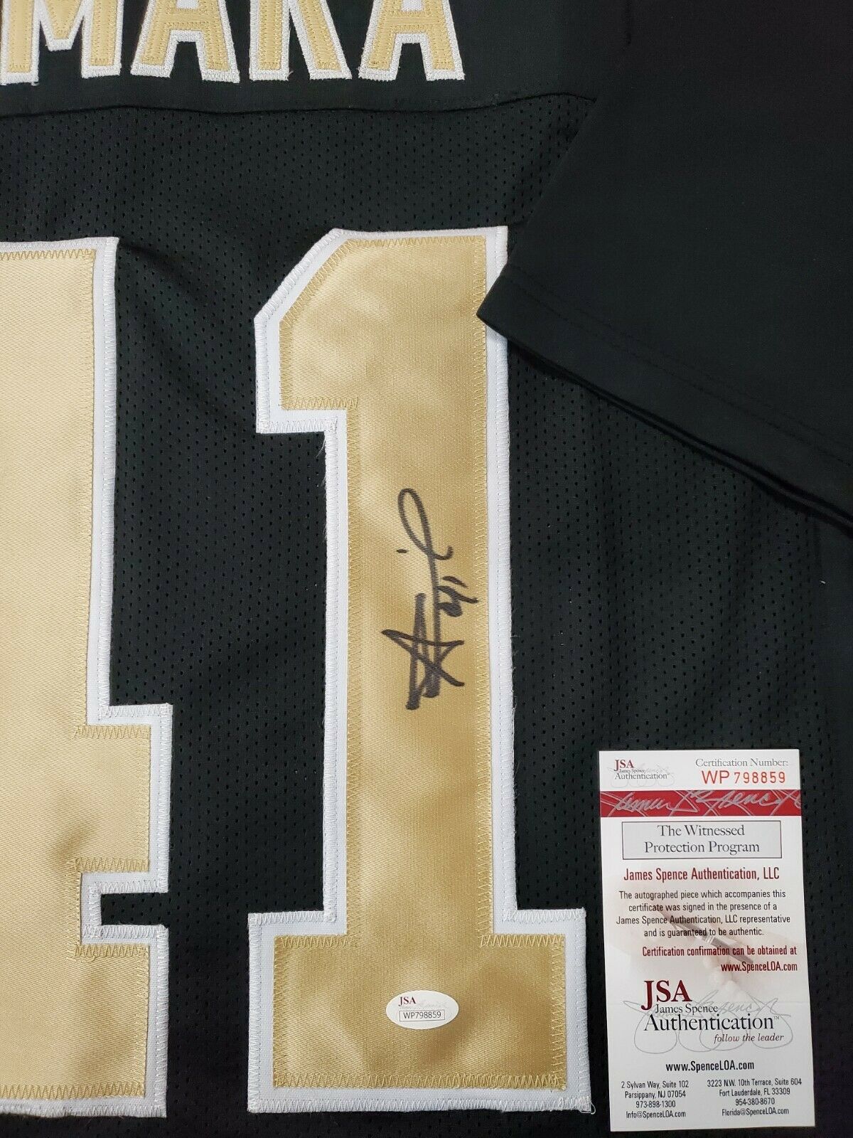 MVP Authentics New Orleans Saints Alvin Kamara Autographed Signed Jersey Jsa  Coa 179.10 sports jersey framing , jersey framing