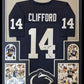 Framed Penn State Nittany Lions Sean Clifford Signed Inscribed Jersey Jsa Coa