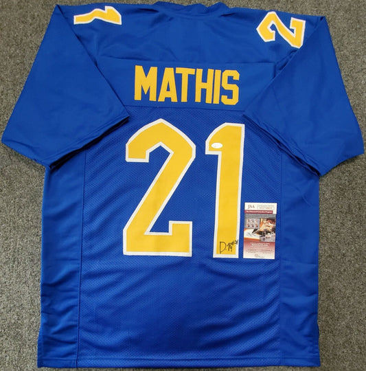 MVP Authentics Pitt Panthers Damarri Mathis Autographed Signed Jersey Jsa Coa 54 sports jersey framing , jersey framing