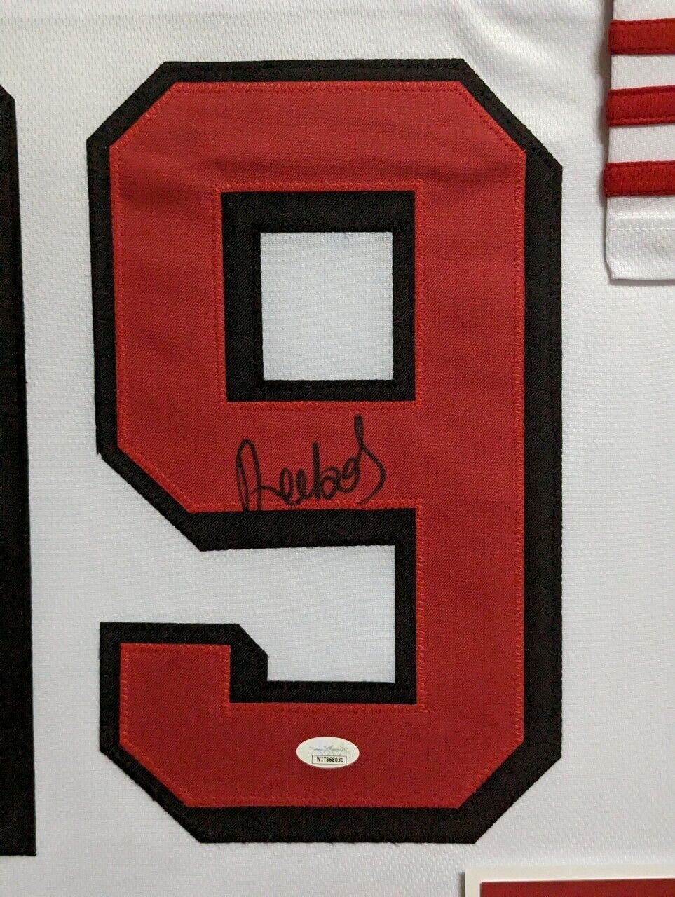 MVP Authentics Framed San Francisco 49Ers Deebo Samuel Autographed Signed Jersey Jsa Coa 427.50 sports jersey framing , jersey framing
